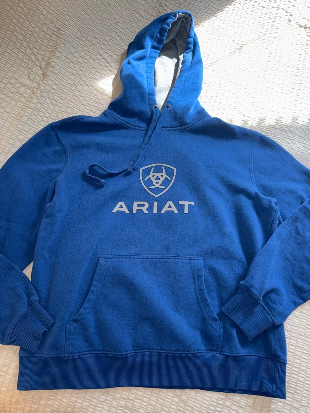 Boys Ariat Blue Logo Hoodie large 14/16